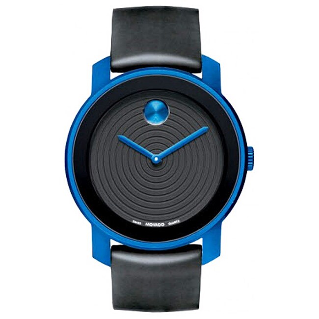 Movado Unisex Aluminum Bold Blue Watch  