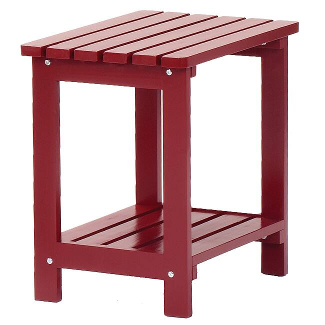 Bernards Addison Red Cedar Patio Side Table