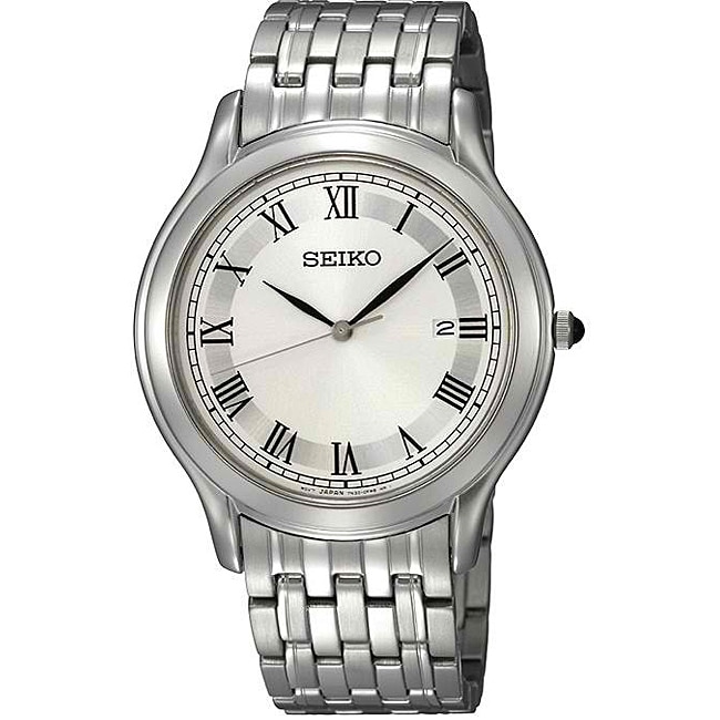 Seiko Mens Stainless Steel Dress Watch Today 
