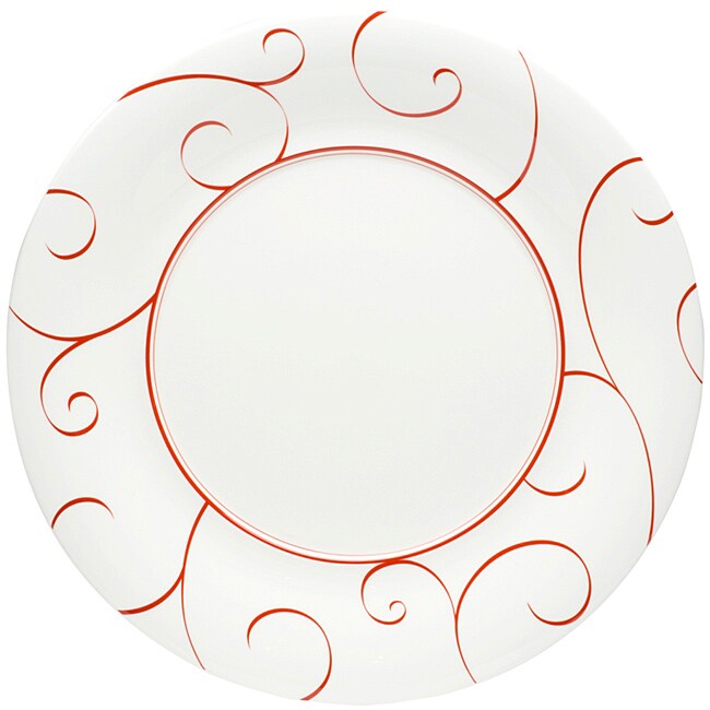 Red Vanilla Panache Rouge Dinner Plates (Set of 6 