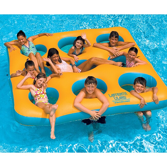 Swimline Labryinth Island Inflatable Water Raft Float Pool Toy ~BRAND