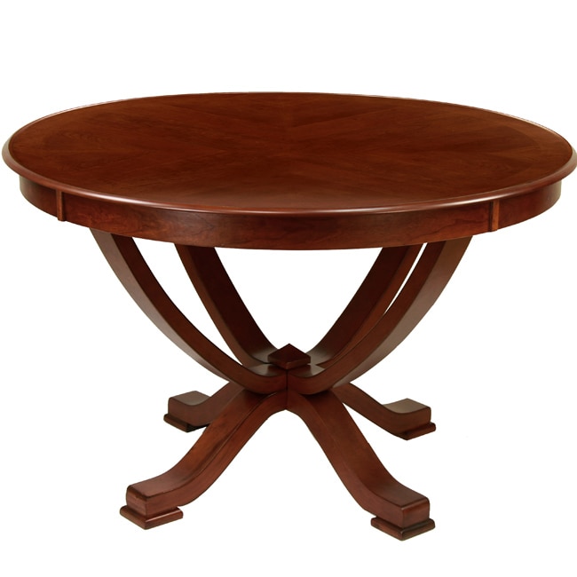 Hudson 60 inch Mocha X base Round Dining Table  