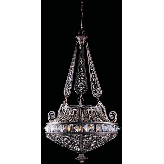 Grand 6 light English Bronze Pendant