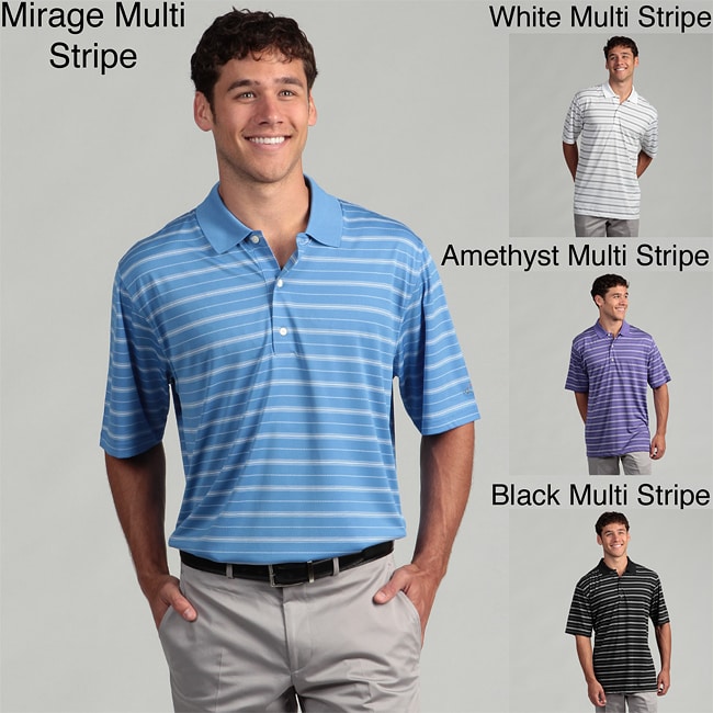 Greg Norman Mens Performance Golf Striped Short Sleeve Shirt Compare 