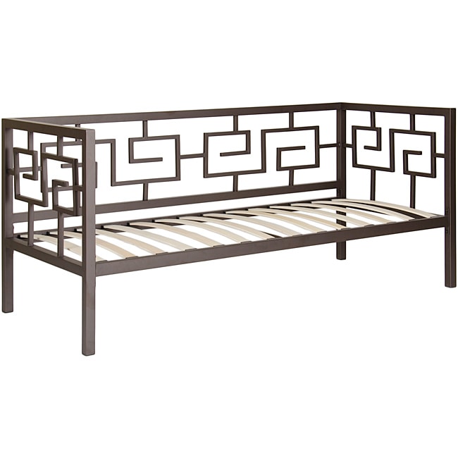 Greek Key Bronze Twin Daybed