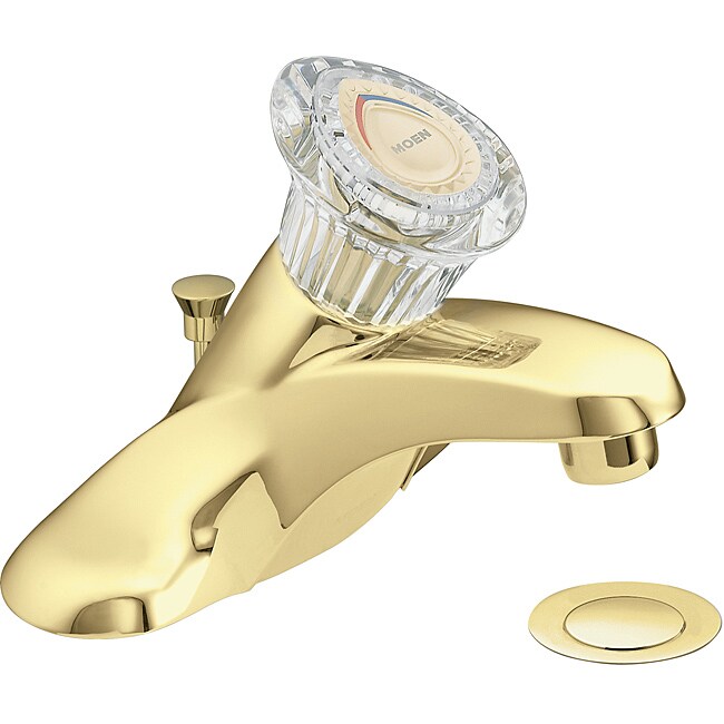 Moen 4621P Chateau One-Handle Bathroom Faucet Polished Brass
