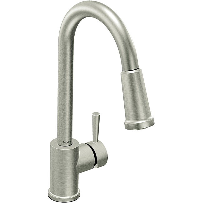 Moen 7175CSL Level One Handle High Arc Pulldown Kitchen Faucet Classic 