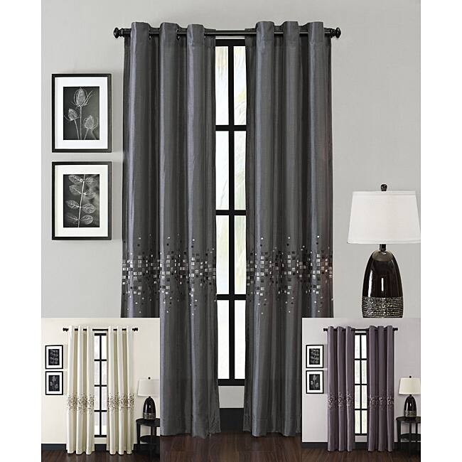 Mosaic Grommet 84-inch Curtain Panel - 50 x 84