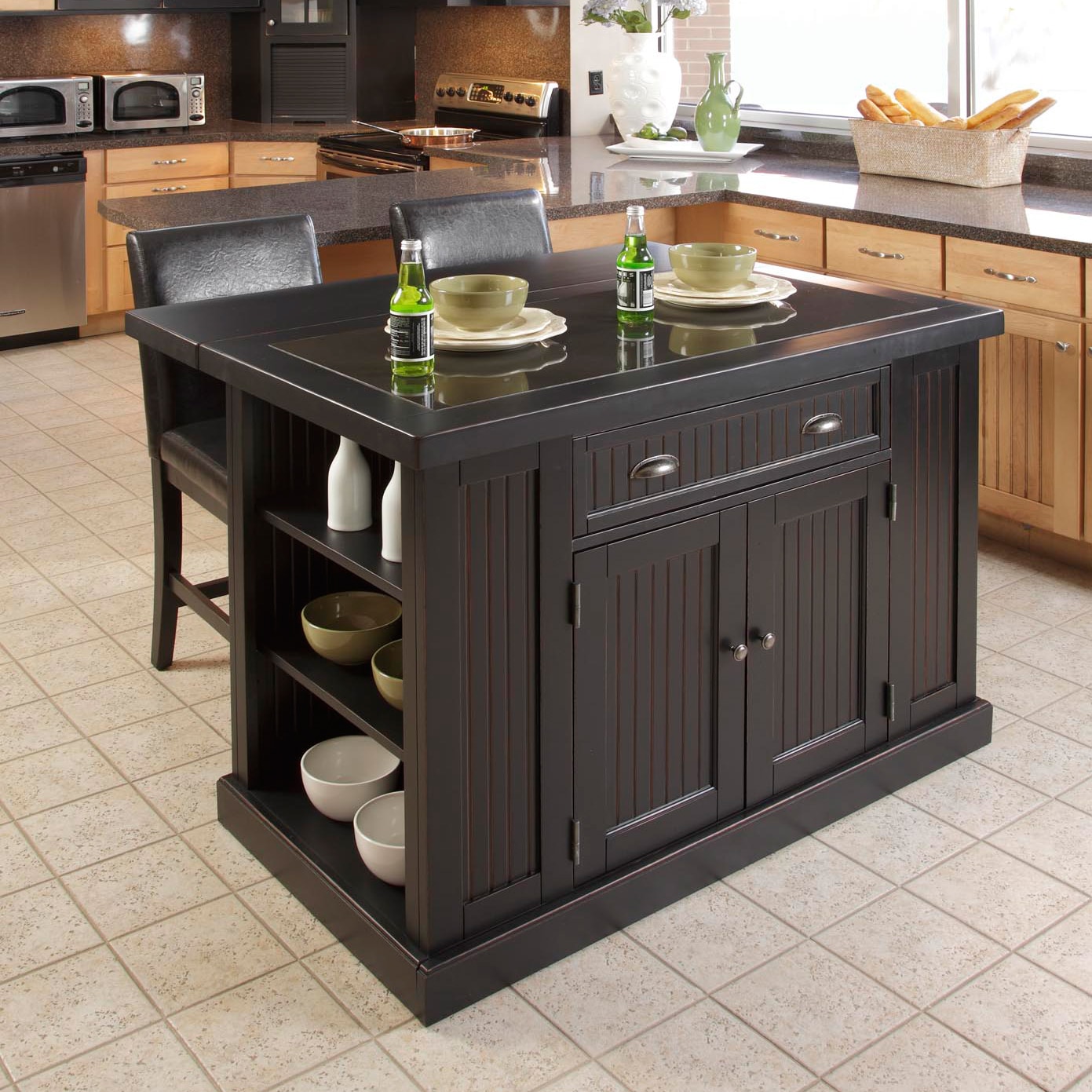   finish kitchen island with two bar stools today $ 1134 99 