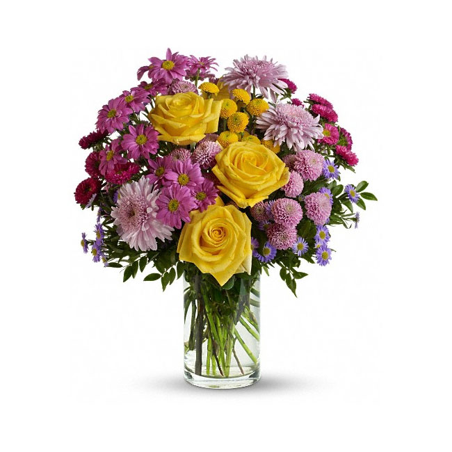 Teleflora Summer Romance Hand arranged Flower Bouquet