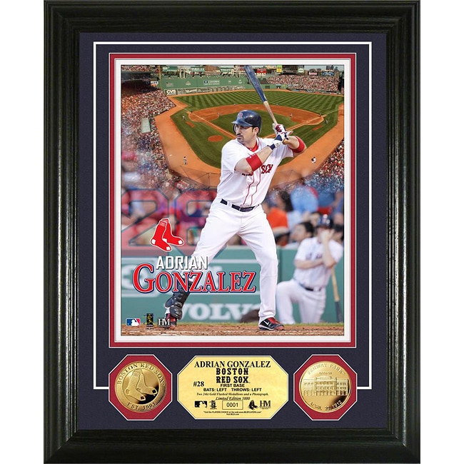 Boston Red Sox Andrian Gonzalez Gold Coin Photo Mint