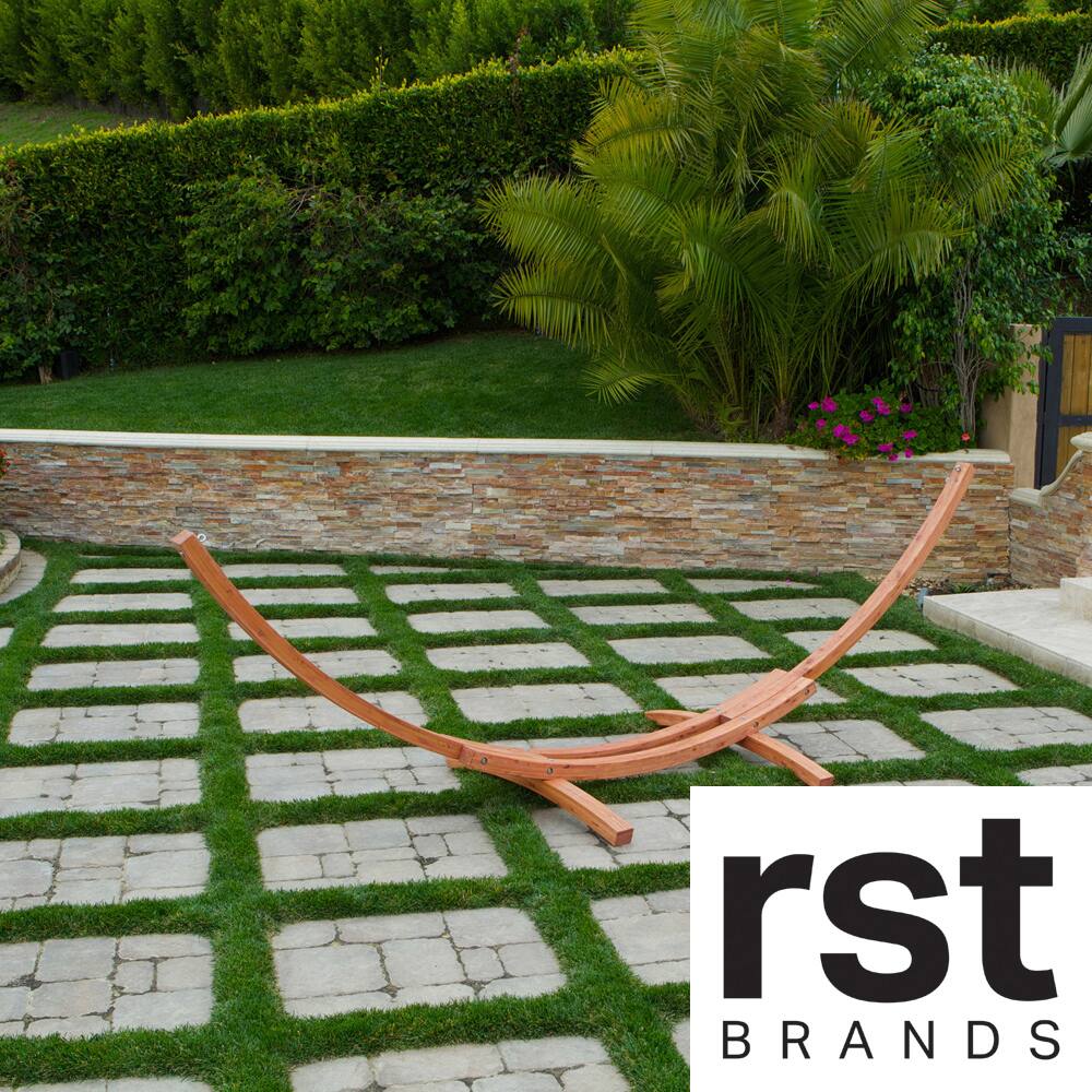 RST Outdoor Cypress Wood Arc Hammock Stand