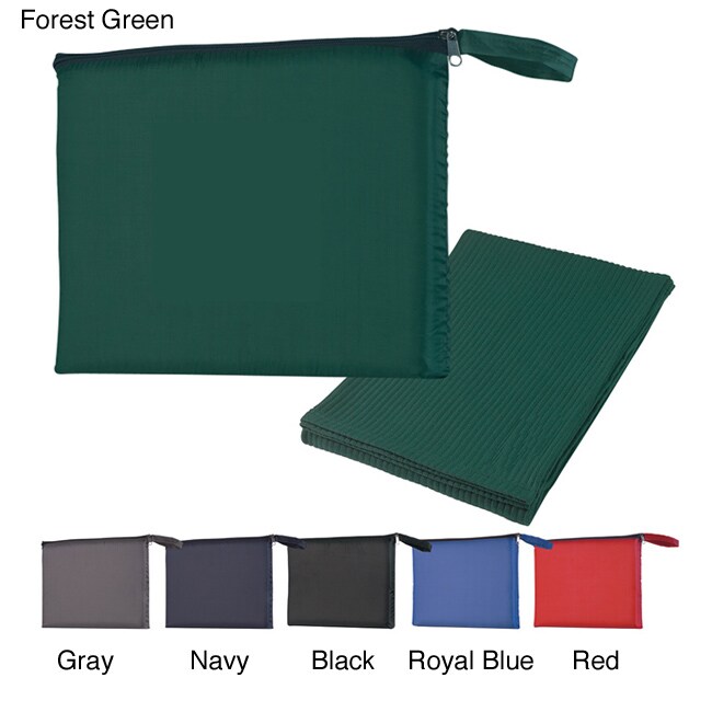 Polar Fleece Ribbed Travel Blanket (Case of 20)
