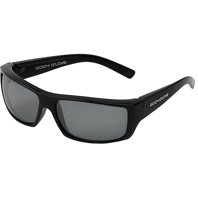 Body Glove Carmel 1 Mens Black/Smoke Polarized Mirrored Sunglasses