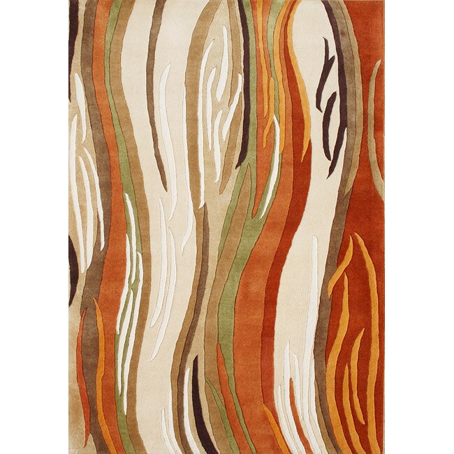 Alliyah Handmade Sand New Zealand Blend Wool Rug (8' x 10') 14207106