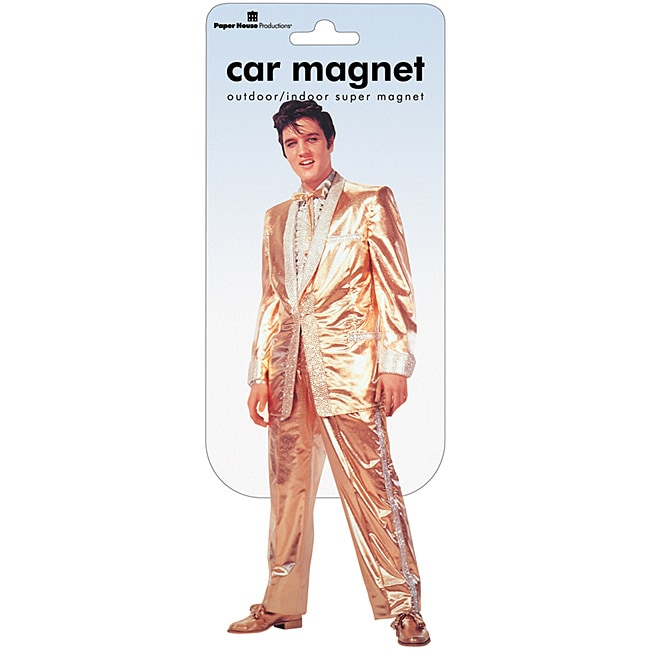 Paper House Elvis Solid Gold Car Magnet Today 