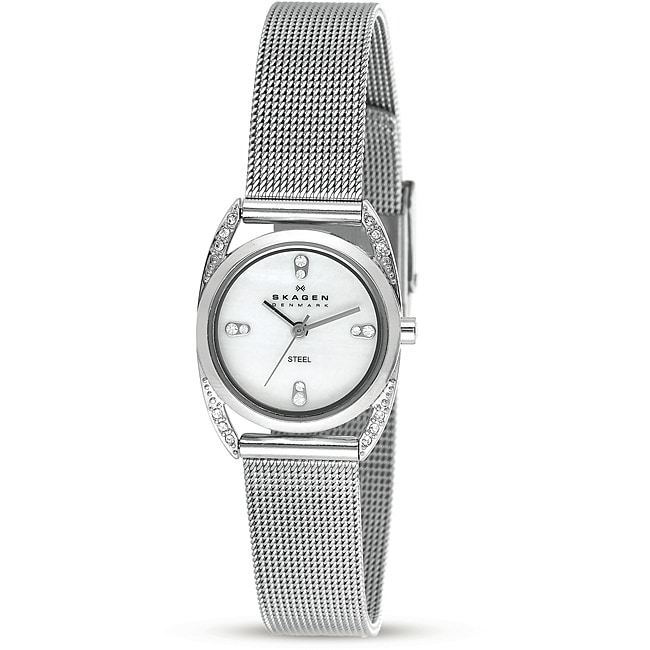 Skagen Womens Stainless Steel Mesh Band Watch Today $79.99
