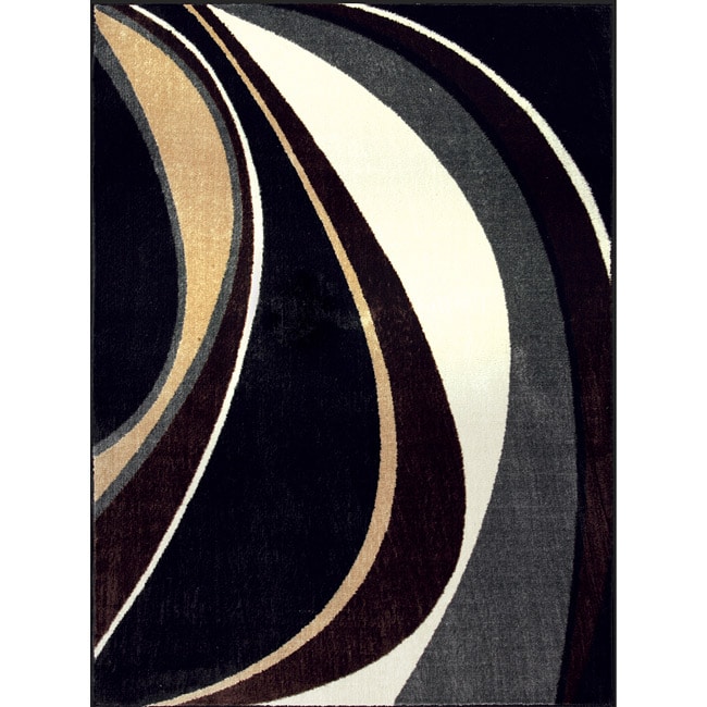 Allestra Movement Black Rug (4 x 6) Today $87.99 3.6 (7 reviews