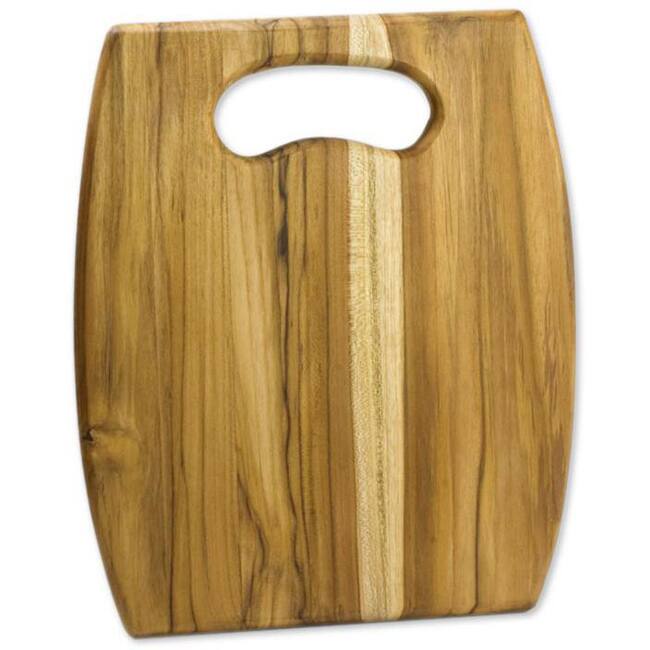 Handmade Teakwood 'Wine Barrel' Cutting Board (Guatemala)