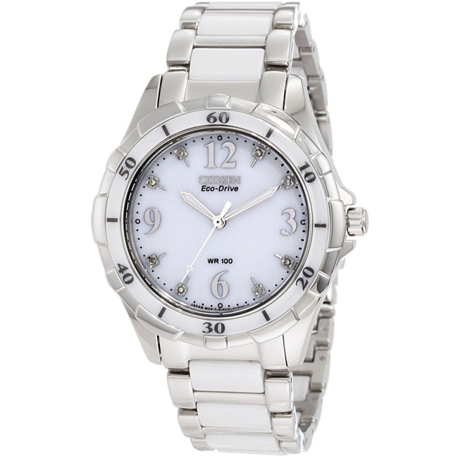 Shop Citizen Women's Eco-drive Stainless Steel/Ceramic Watch - Free ...