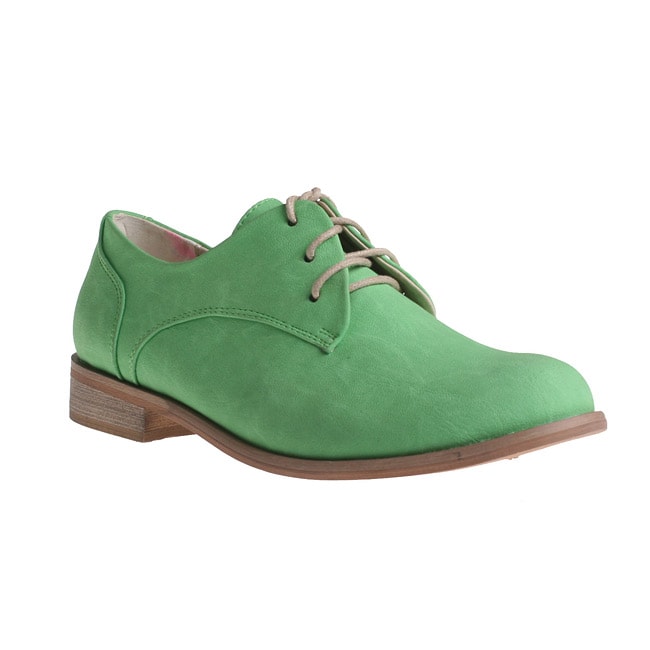 Refresh by Beston Women's 'ALEXIS-02' Oxford Shoes - Green - Free ...