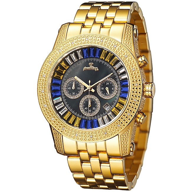 JBW Mens Krypton Gold Diamond Watch