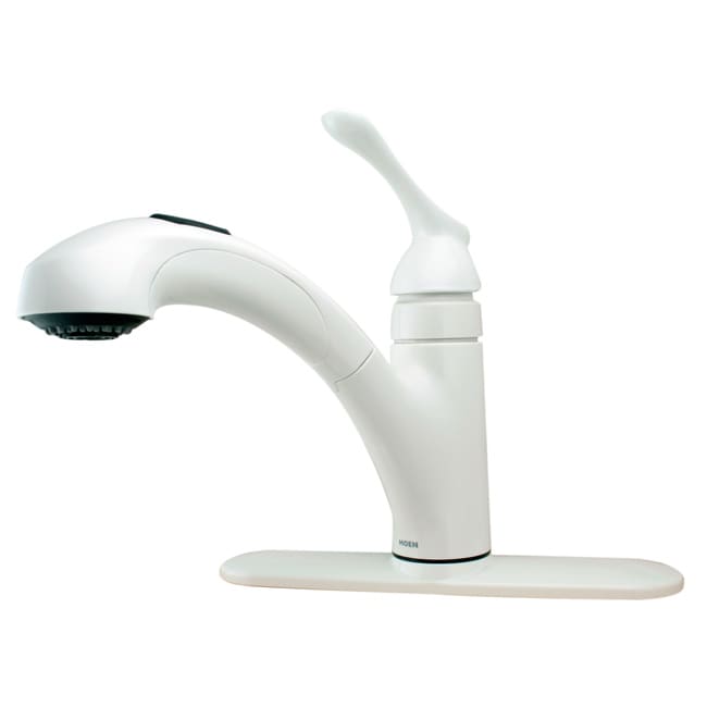 Moen Banbury White 1-handle Pullout Kitchen Faucet - Free Shipping
Today - Overstock.com - 14248582