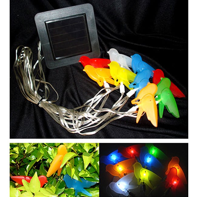 Color Birds Solar String Lights (Set of 2)