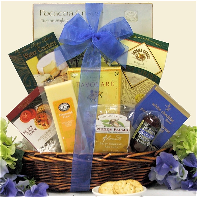 GreatArrivals Thinking of You Fathers Day Gourmet Cheese Gift Basket 