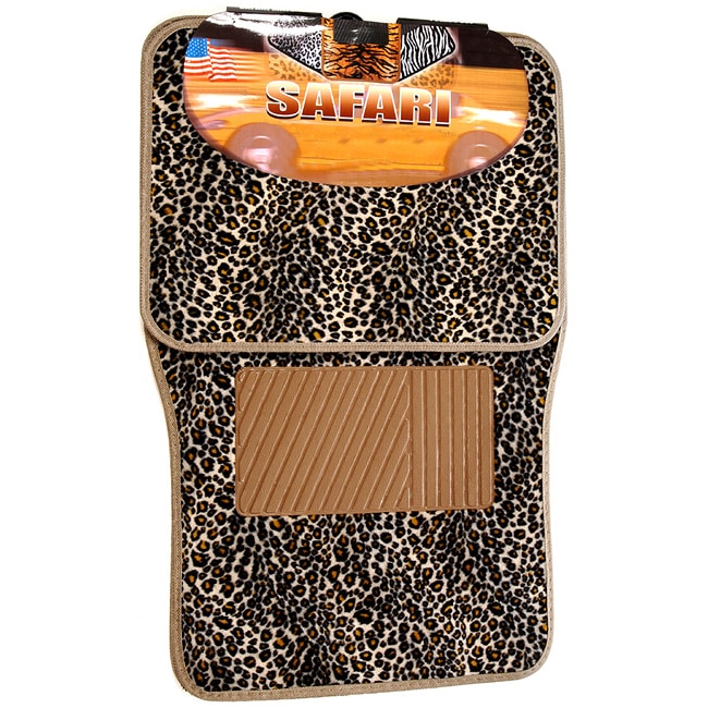 Car Safari Cheetah Floor Mats (Set of 4)