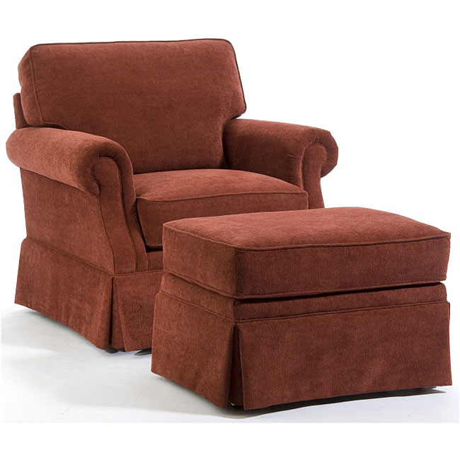 Broyhill Anna Cinnamon Chair And Ottoman Set Free Shipping Today