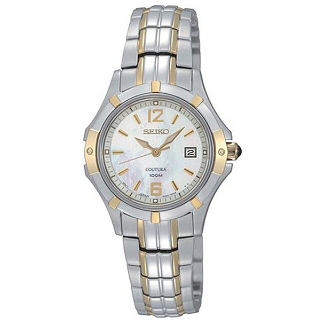 Seiko Women's Coutura Two-tone Stainless Steel Watch - Free Shipping ...