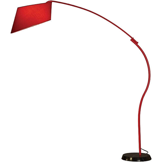 Nova Ibis Red Arc Floor Lamp   14273261   Shopping   Great