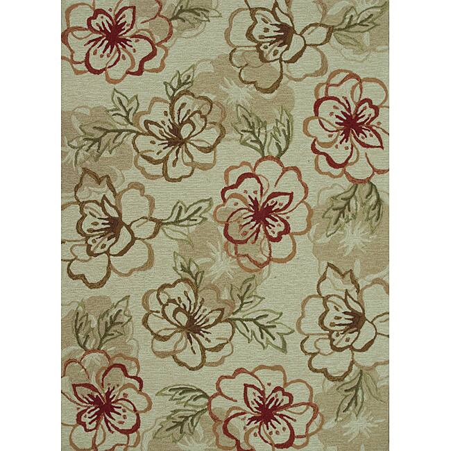 Hand-hooked Freya Beige Rug