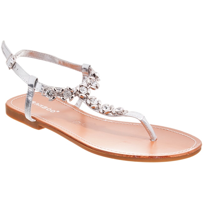 Silver Womens Sandals   Womens Shoes 