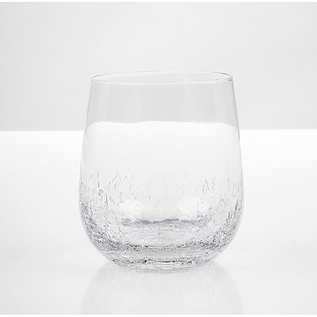 Impulse Crackle Rocks Clear Tumblers Set (Pack of 6)