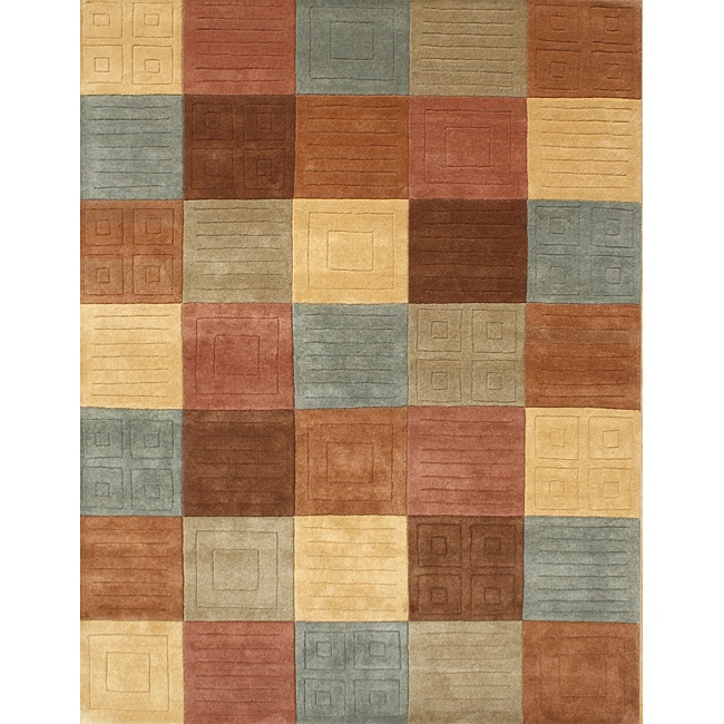 Handmade Sabrina Multi Wool Rug (5' x 8') Alliyah Rugs 5x8   6x9 Rugs