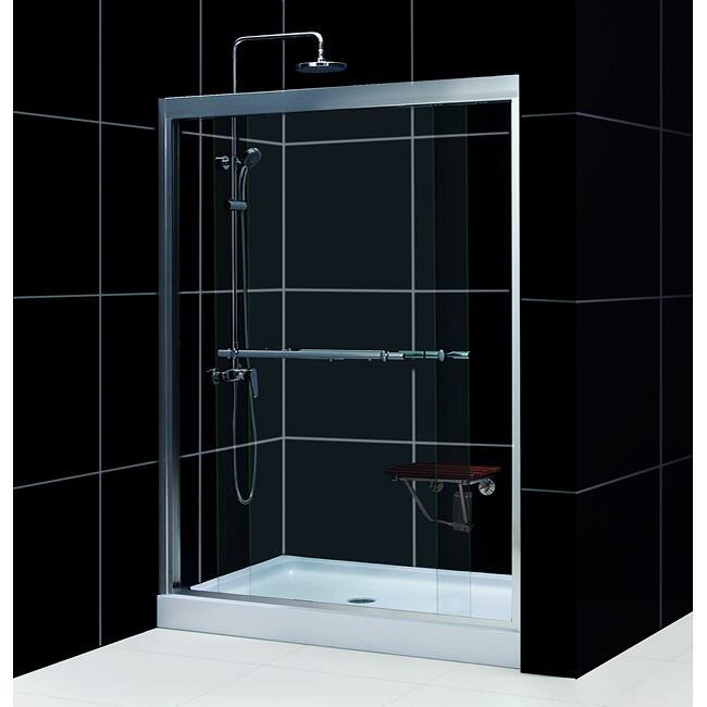 Duet Shower Door with Amazon 32x60-inch Base Tub To Shower Kit