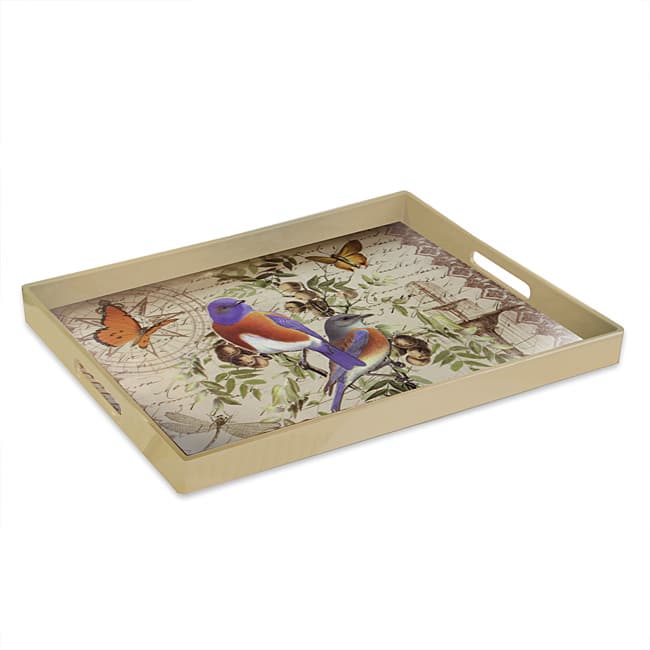 Accents by Jay 'Notion Bluebirds' Serving Tray
