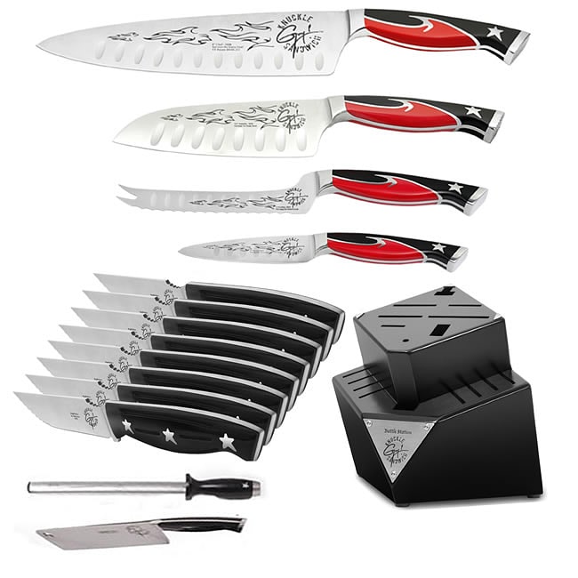 Ergo Chef Guy Fieri 'Knuckle Sandwich' 15-piece Block Set