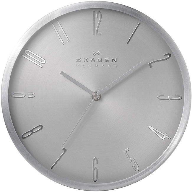 Skagen 12inch Stainless Steel Wall Clock Free Shipping Today