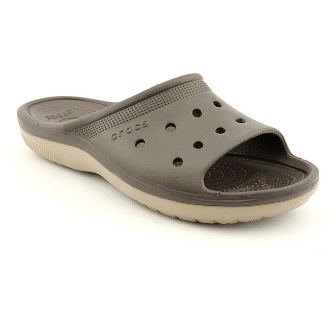 Crocs Men's Duet Scutes Brown Sandals - 14299130 - Overstock.com ...