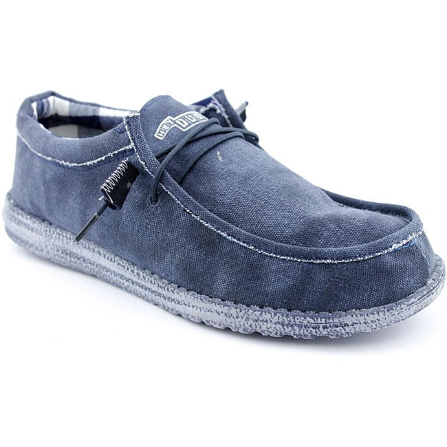 Hey Dude Men's Wally Blue Casual Shoes