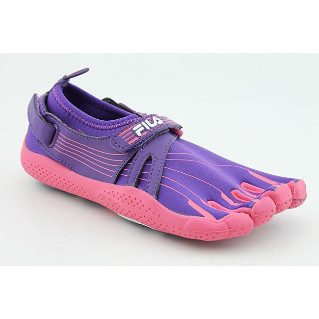 Fila Girl's Skele-toes EZ Slides Purple Sandals - 14299710 - Overstock ...