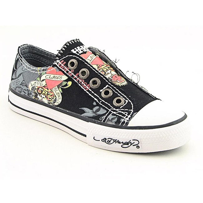 Ed Hardy Kids Girls Lowrise 100 Black Casual Shoes (Size 2