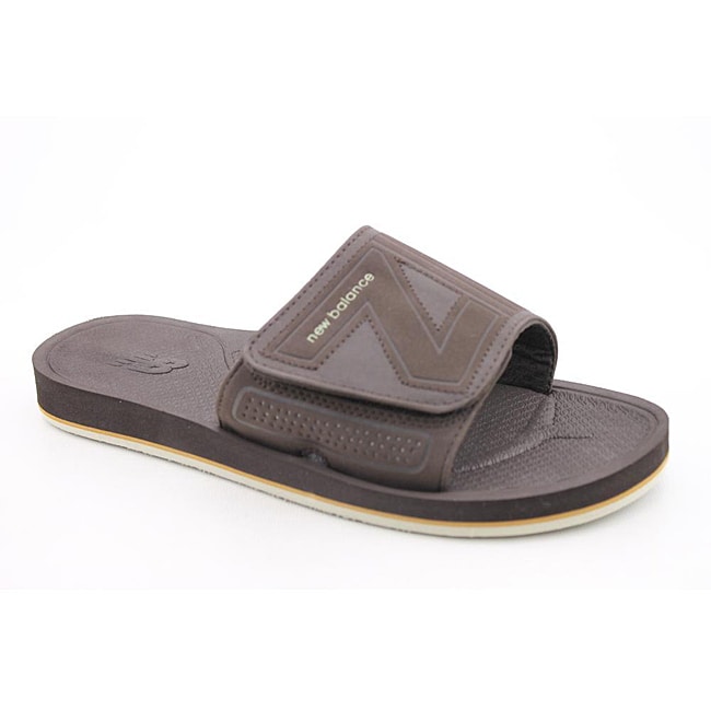 New Balance Mens Mosie Slide Brown Sandals Today $33.99