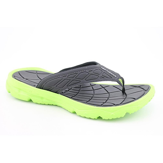 New Balance Mens Rev Thong Black Sandals (Size 12)