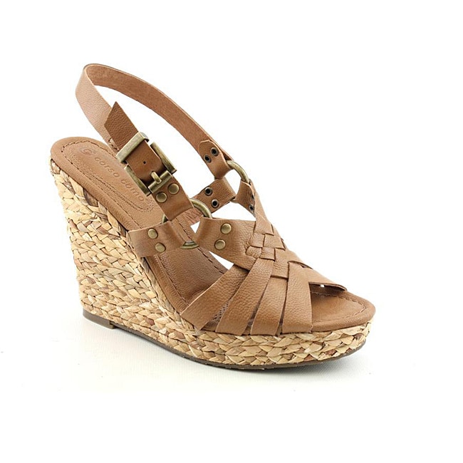 Corso Como Women's Diver Tan Sandals - 14302594 - Overstock.com ...