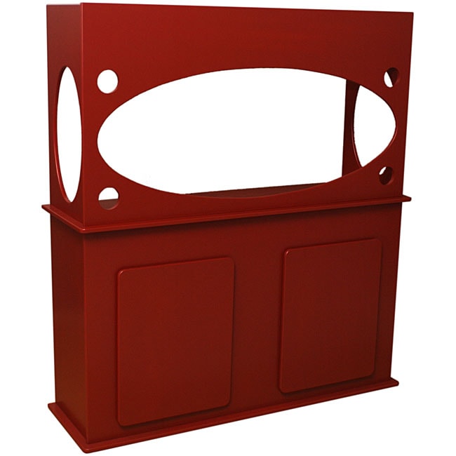 Window View Red 55-gallon Aquarium Stand