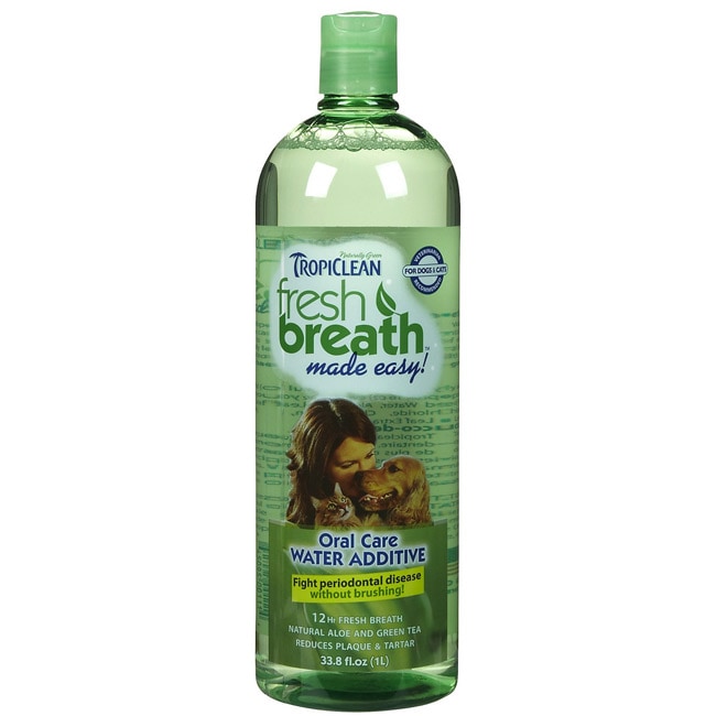 tropiclean fresh breath water additive 33.8 ounce